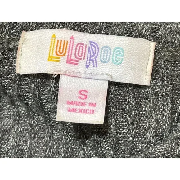 LulaRoe Sarah Open Front Cardigan Sweater Long Line Gray Green Size S Small - Picture 4 of 6